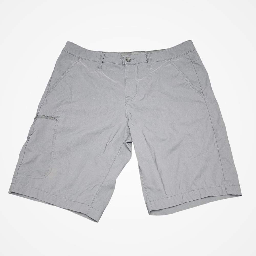 Eddie Bauer Performance Shorts 34 Gray Lightweight Outdoor‎ Gorp Hiking Nature